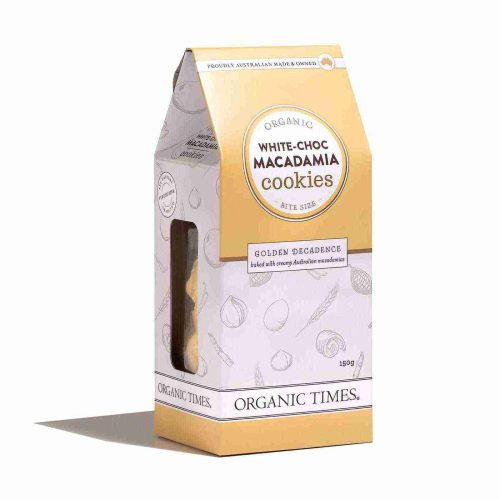 OrganicTimes White Chocolate Macadamia Cookies 150g