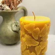 BohoJo Butterfly Pillar Beeswax Candle