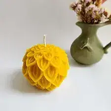 BohoJo Flower Extra Large Beeswax Candle