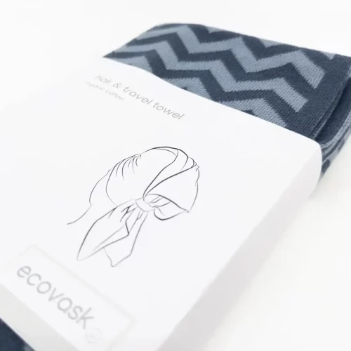 Ecovask Hair Travel Towel Double Denim
