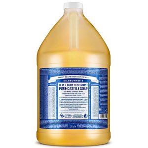 Dr Bronners Peppermint Castile Soap 3.8L