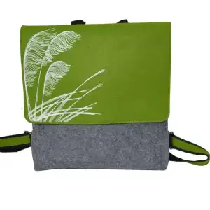 Ecofelt Jo Luping BackPack White ToeToe Grey/Green