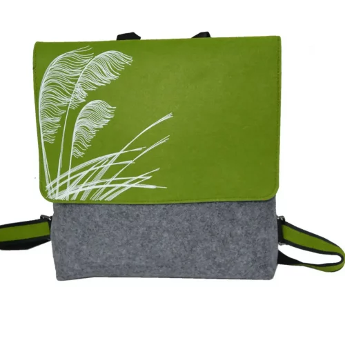 Ecofelt Jo Luping BackPack White ToeToe Grey/Green