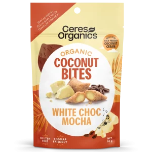 Ceres Coconut Wafer Bites White Chocolate Mocha 60g