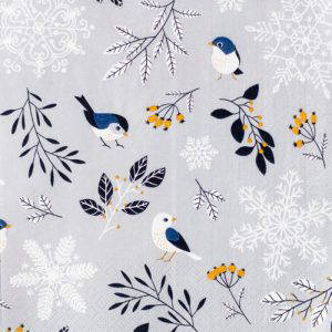 HomeFashion Birds & Twigs Napkins 20pk