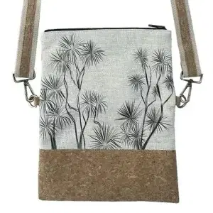 Cork Linen Jo Luping Natural Ti Kouka Bag