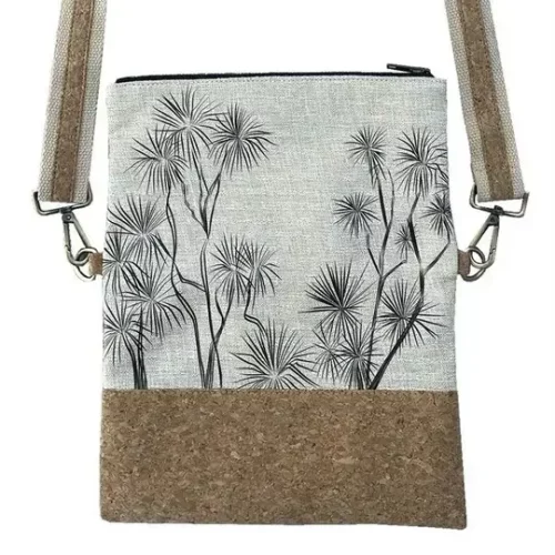 Cork Linen Jo Luping Natural Ti Kouka Bag