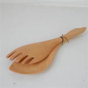 Voodoo Teak Mini Salad Servers 19cm