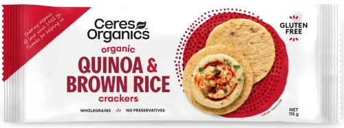 Ceres Quinoa Brown Rice Crackers 115g