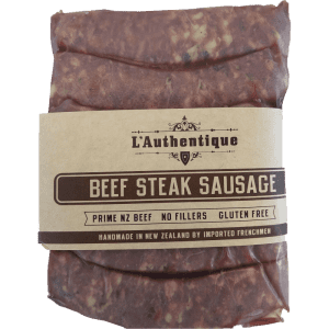L'Authentique Beef Steak Sausages 420g