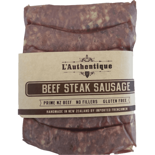 L'Authentique Beef Steak Sausages 420g