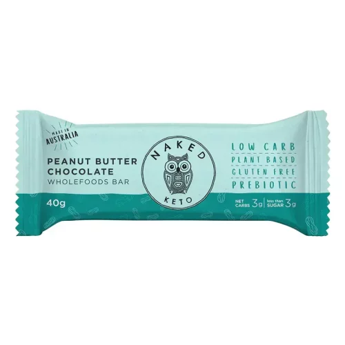 NakedPaleo Peanut Butter Choc Keto Bar 40g