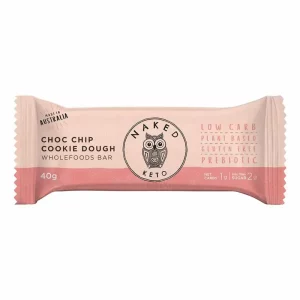 NakedPaleo Choc Chip Cookie Dough Keto Bar 40g