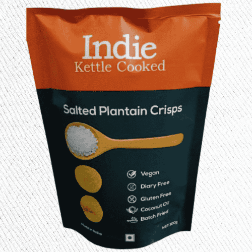 Indie Kettle Cooked Salted Plantain Crisps 100g