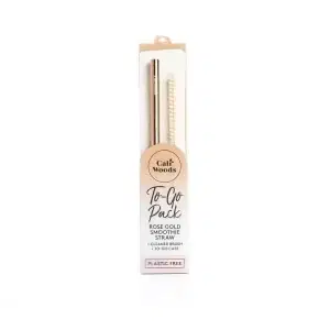 One CaliWoods To-Go Smoothie Rose Straw 1pk in its packaging