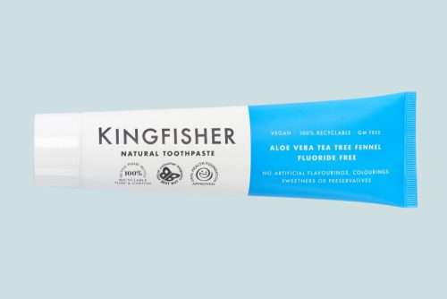 One Kingfisher Toothpaste Flouride Free Aloe Vera Tea Tree Fennel 100ml