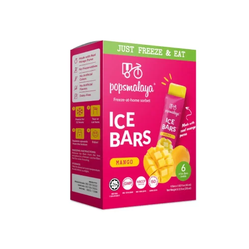 PopsMalaya Ice Bar Mango 6pk