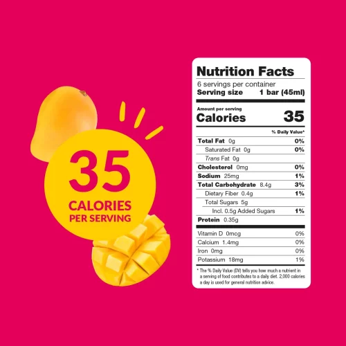 PopsMalaya Ice Bar Mango Nutritional Facts