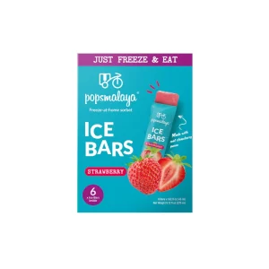 PopsMalaya Ice Bar Strawberry 6pk