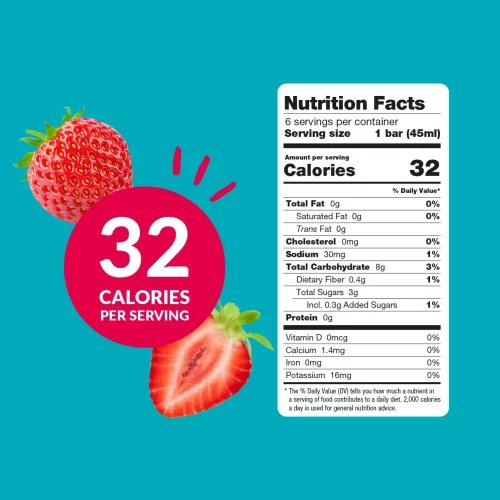 PopsMalaya Ice Bar Strawberry Nutritional Facts