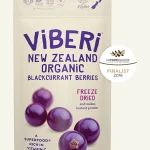 One package of Viberi Blackcurrant Berries Freeze dried 40g
