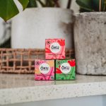 All three Oku Soap Bar, Kawakawa & Horopito, Kawakawa & Manuka, and Kawakawa & Kumarahou, on a counter top.