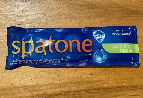 One Spatone Liquid Iron Supplement Apple Pouch