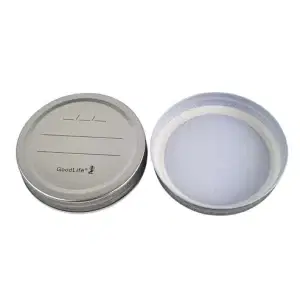 The top and bottom of GoodLife Preserving Metal Seal Tight Screw Lid 86mm