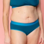 A women wearing Nisa Quinn Womans Naturals Range Lake coloured briefs