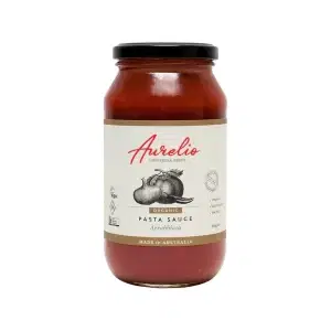 A jar of Aurelio Pasta Sauce Arrabbiata 500g