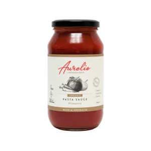 a jar of Aurelio Pasta Sauce Primavera 500g