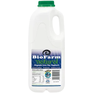 BioFarm Natural Reduced Fat Yoghurt 1L