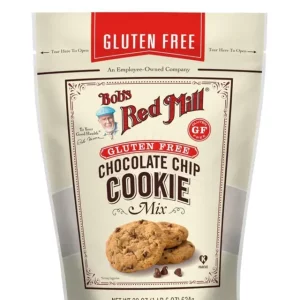 The front of Bobs Red Mill Choc Chip Mix Guten Free 624g packaging