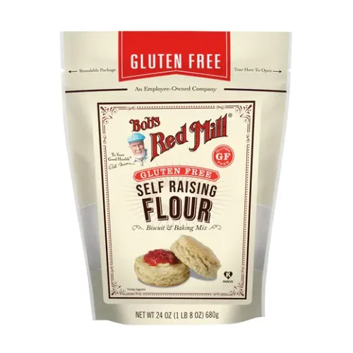 the front of Bobs Red Mill Self Raising Flour Gluten Free 680g packaging