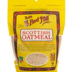The front of Bobs Red Mill Oatmeal Scottish 567g packaging