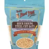 The front of Bobs Red Mill Oats Steel Cut Quick Cooking 624g packaging