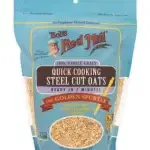 The front of Bobs Red Mill Oats Steel Cut Quick Cooking 624g packaging