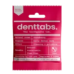 Denttabs Tooth Tablets Strawberry Fluoride Free 125pc packaging