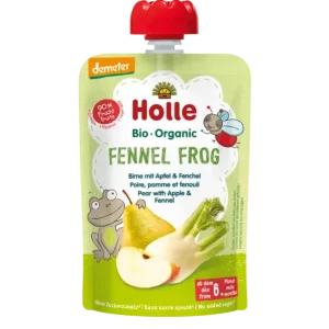 Holle Fennel Frog Fruit Pouch Pear Apple Fennel 100g