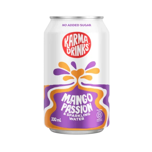 Karma Sparkling Mango Passionfruit Can 330ml