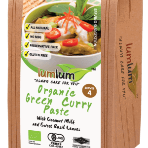 a box of Lumlum Green Curry Paste 100g