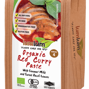 a box of Lumlum Red Curry Paste 100g