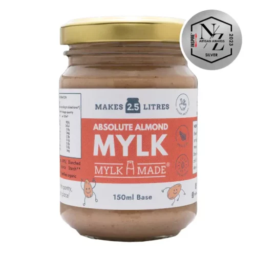 a jar of MylkMade Almond Absolute Mylk Base 150ml