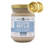 a jar of MylkMade Macadamia Mylk Barista Base 150ml
