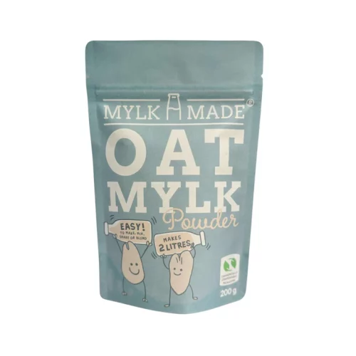 The front of MylkMade Oat Mylk Powder 200g packaging