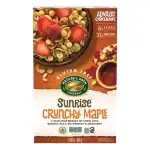 The front of Natures Path Sunrise Crunchy Maple 300g packaging