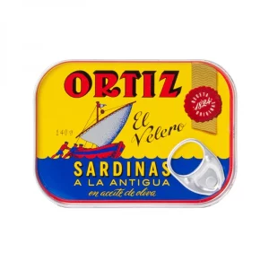 a tin of Ortiz Sardines in Olive Oil 140g