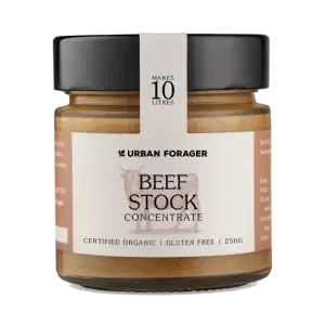 a jar of UrbanForager Beef Stock Concentrate 250ml