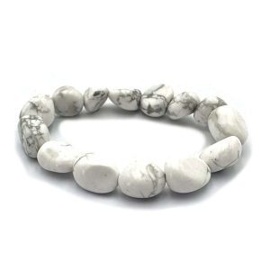 Beaded Bracelet Lge American Howlite