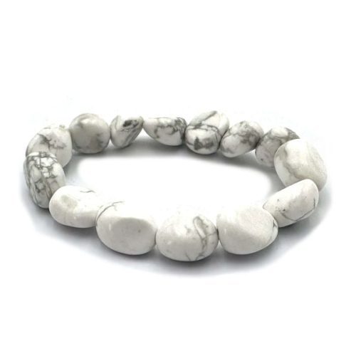 Beaded Bracelet Lge American Howlite